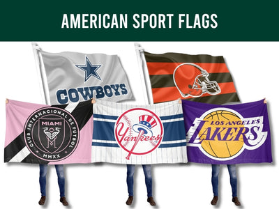 American Sport Flags – MLS, NFL, MLB, NBA, NHL & NCAA College