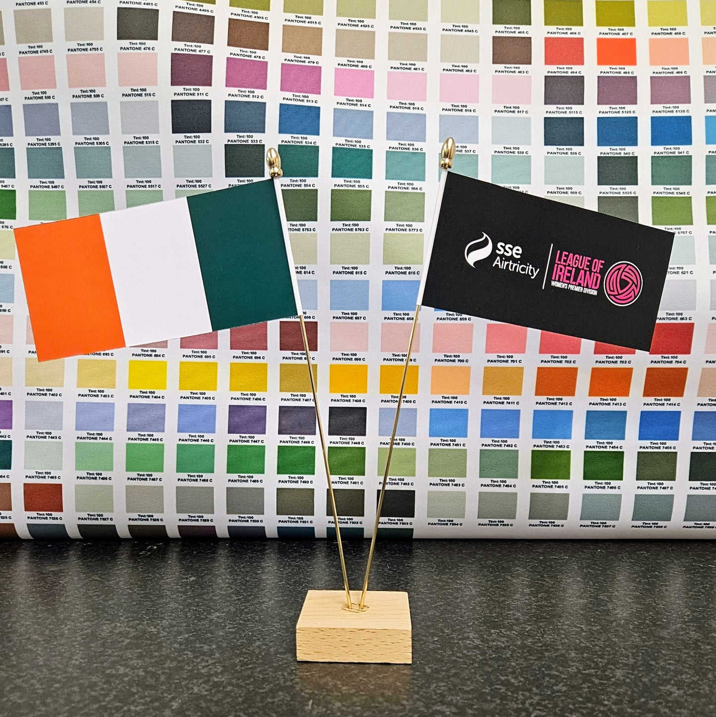 Personalised Table Flag – Any Logo or National Flag