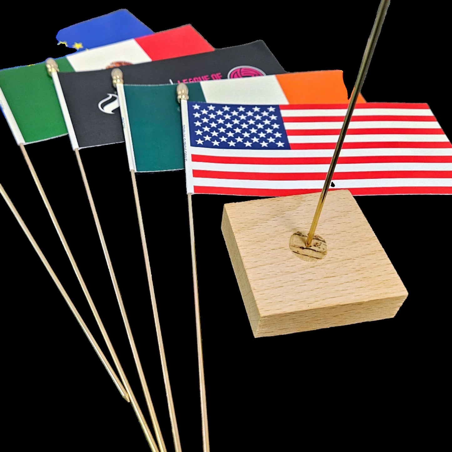 Personalised Table Flag – Any Logo or National Flag