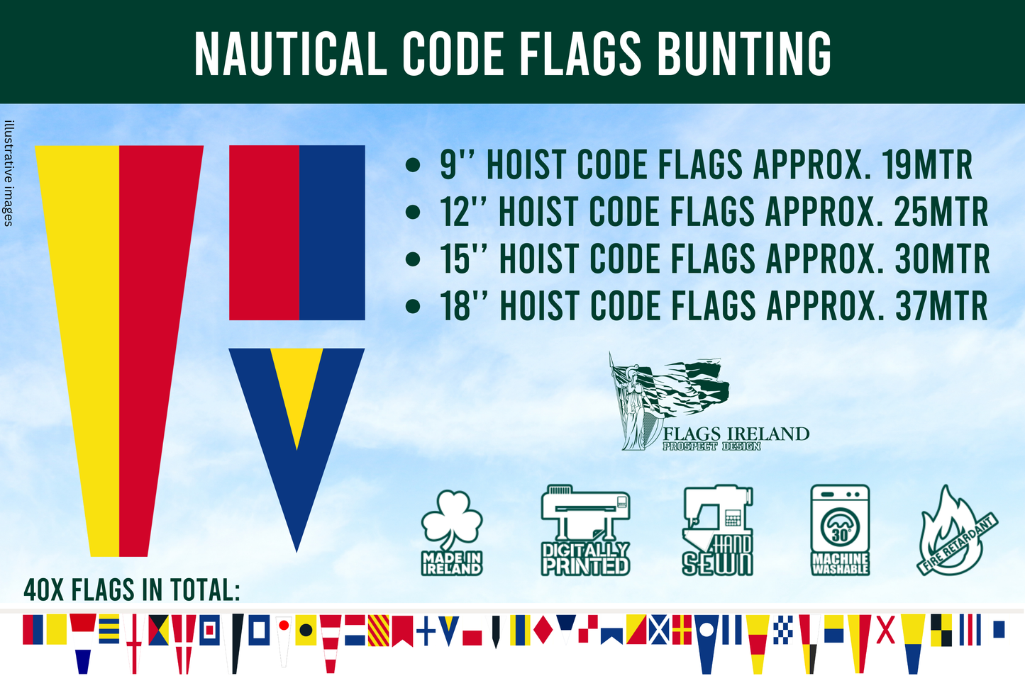 Nautical Code Flags Bunting