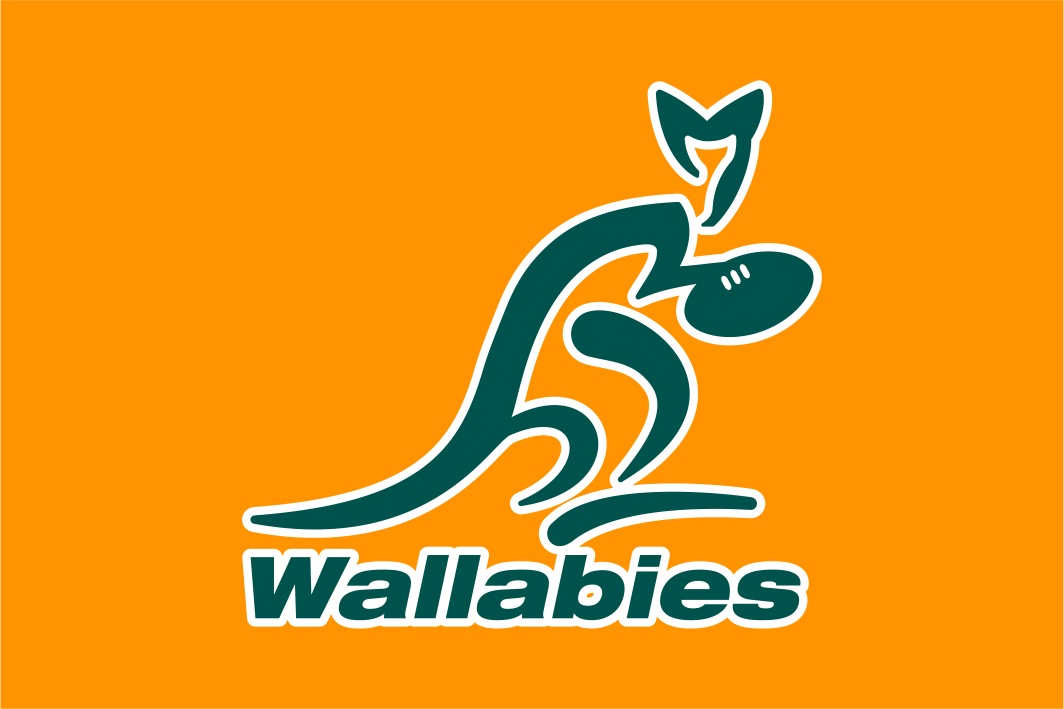 Australische Rugby-Wappenflagge – Wallabies