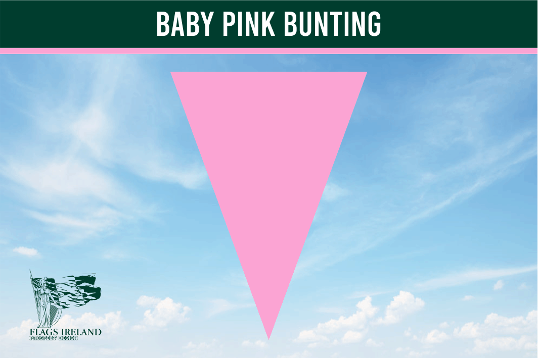 Baby Pink Colour Bunting