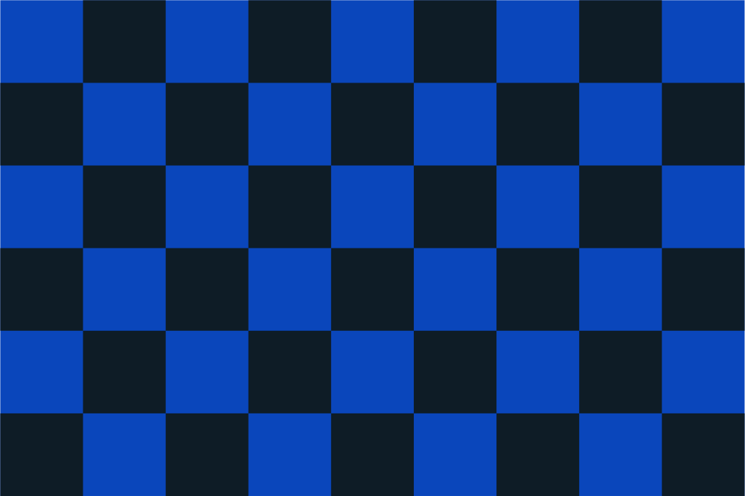 Blue(Patricks - County) & Black Chequered Flag