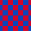 Blue & Red Chequered Handwaver Flag