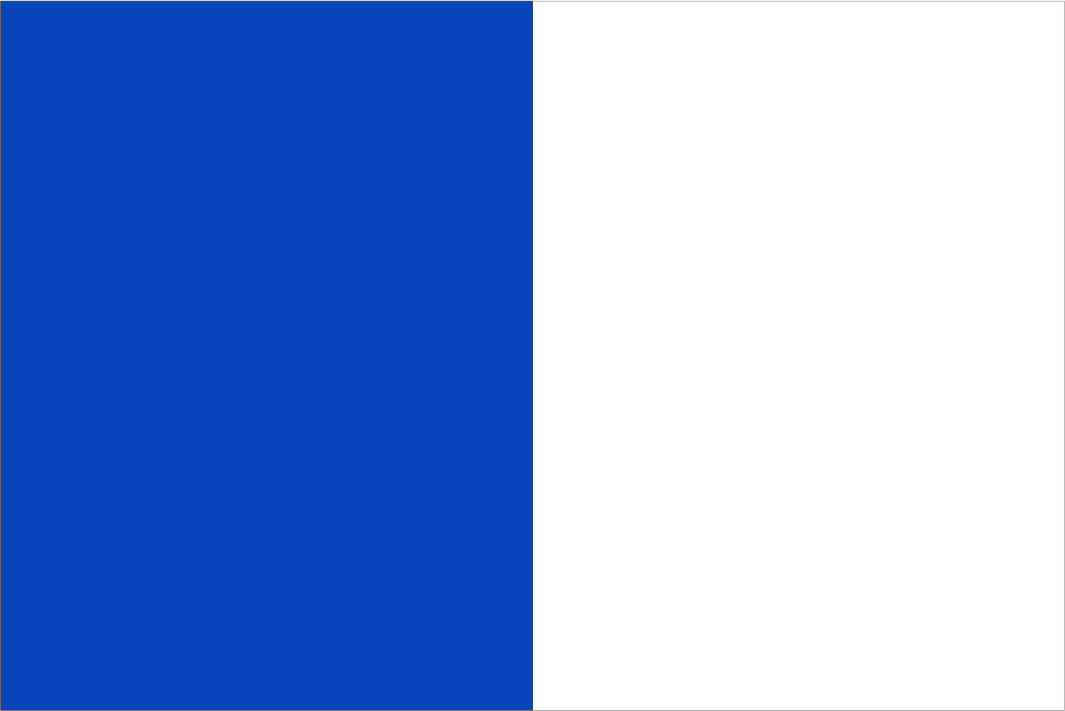 Blue & White Handwaver Flag