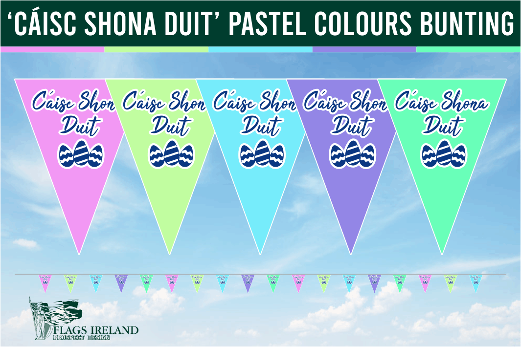 Bunting com crista GAA do condado de Cork