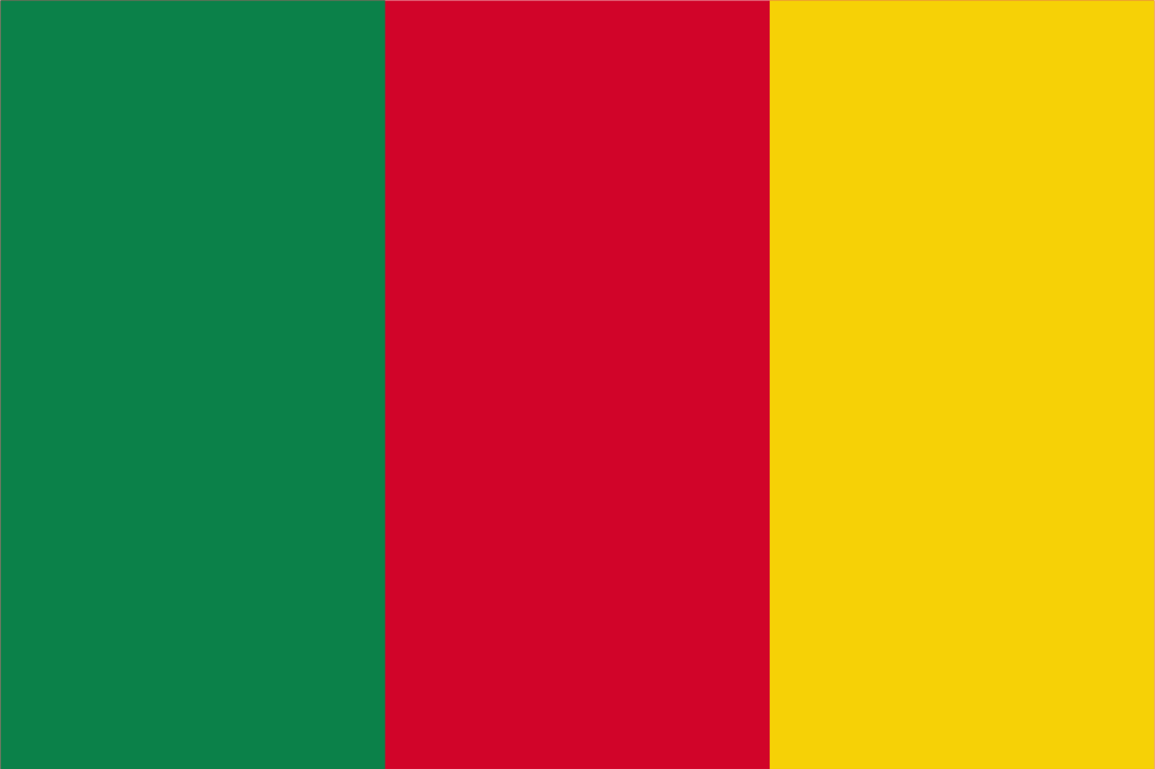 Bandeira de cor verde, vermelha e amarela dourada