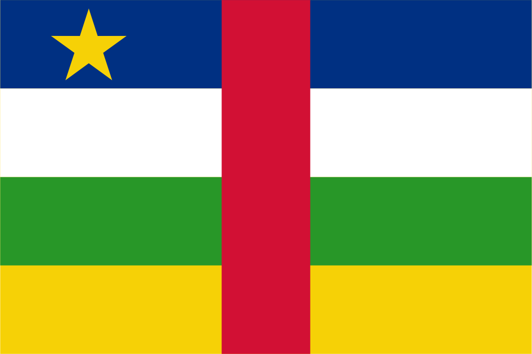 Central African Republic National Flag