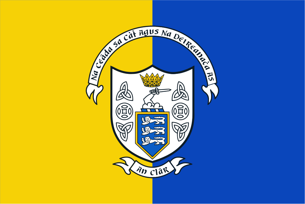 Clare GAA Crest Flag