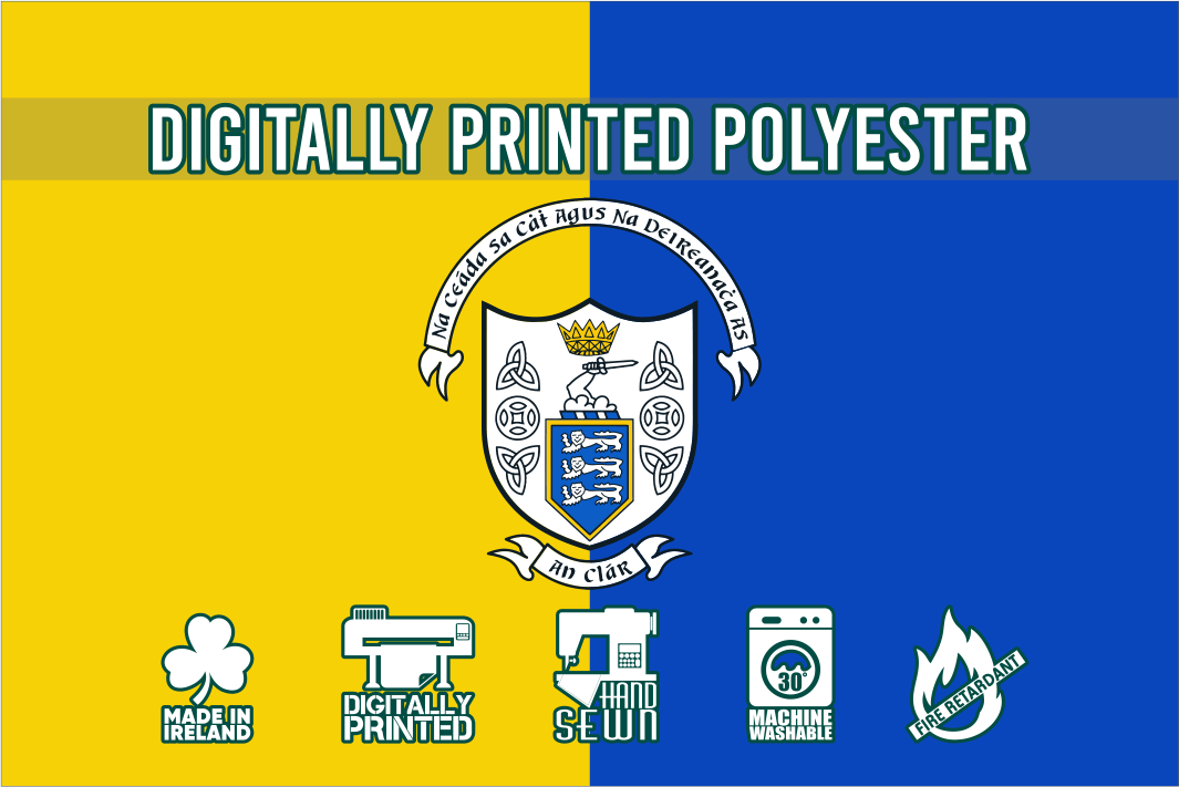 Clare GAA Crest Flag