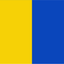 Golden Yellow & Blue Coloured Flag