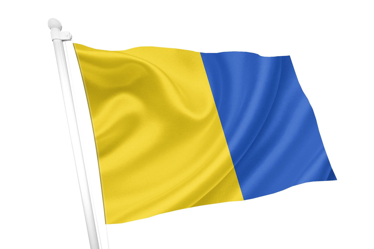 Golden Yellow & Blue Coloured Flag