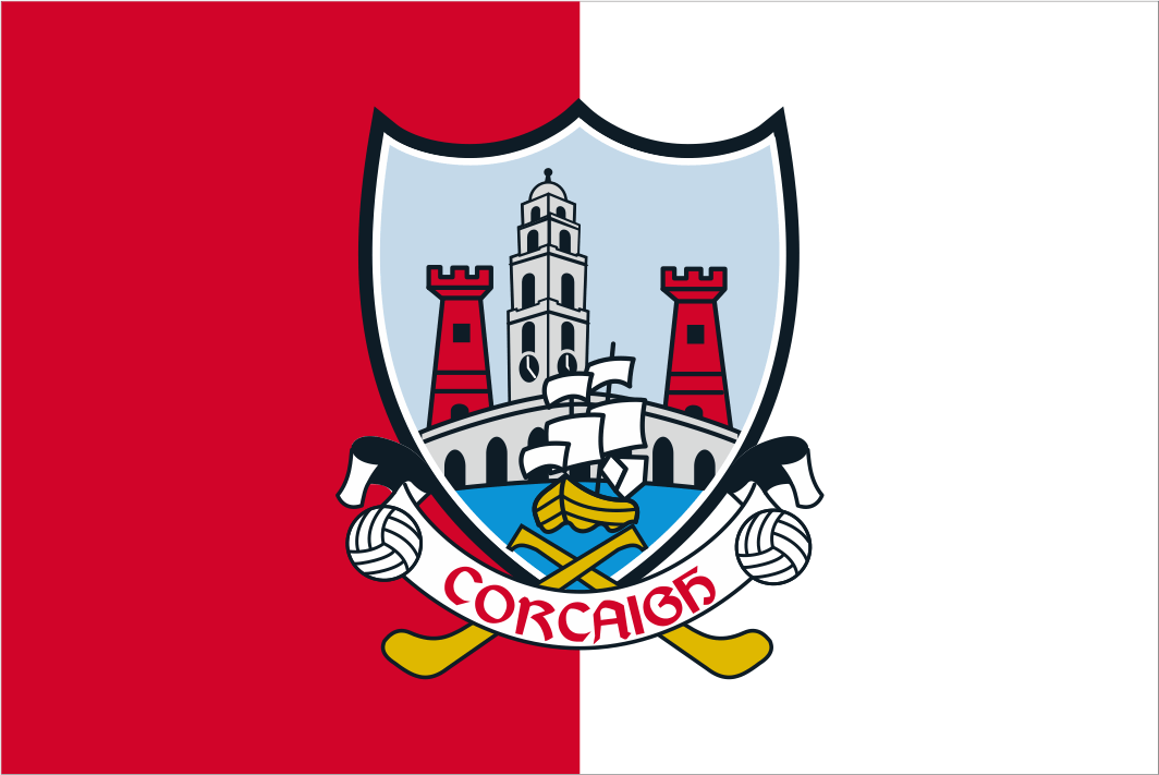 Cork GAA Crest Handwaver Flag