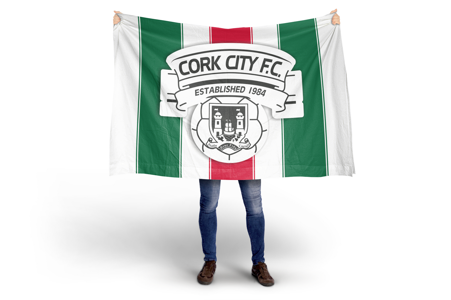 Cork City FC Retro 1994 Crest Flag