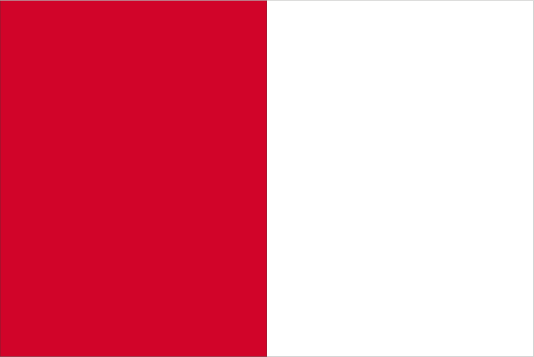 Red & White Coloured Flag