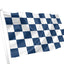 Dark Blue & White Chequered Flag