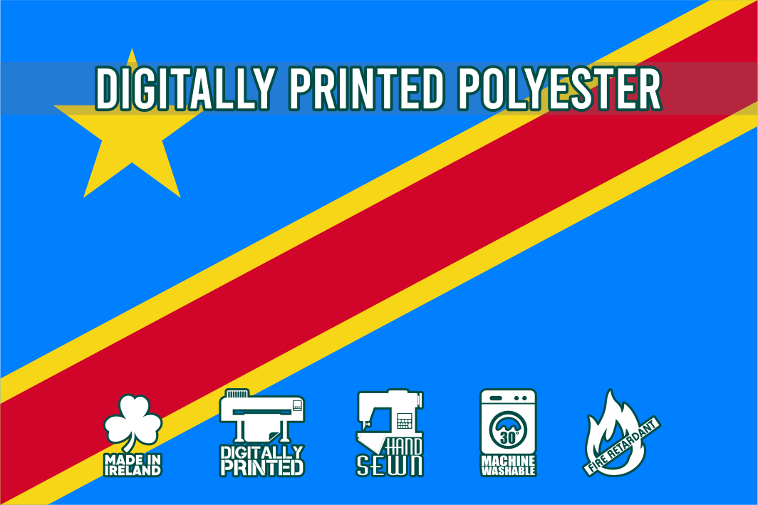 Congo, Democratic Republic of. (DRC) National Flag