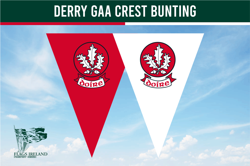 Derry GAA Crest Bunting