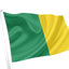 Green & Golden Yellow Coloured Flag