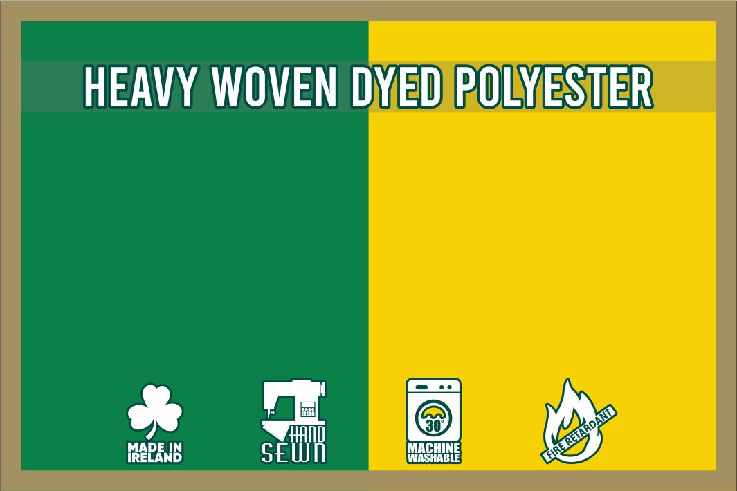 Green & Golden Yellow Coloured Flag