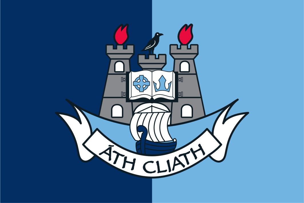 Dublin GAA Crest Flag
