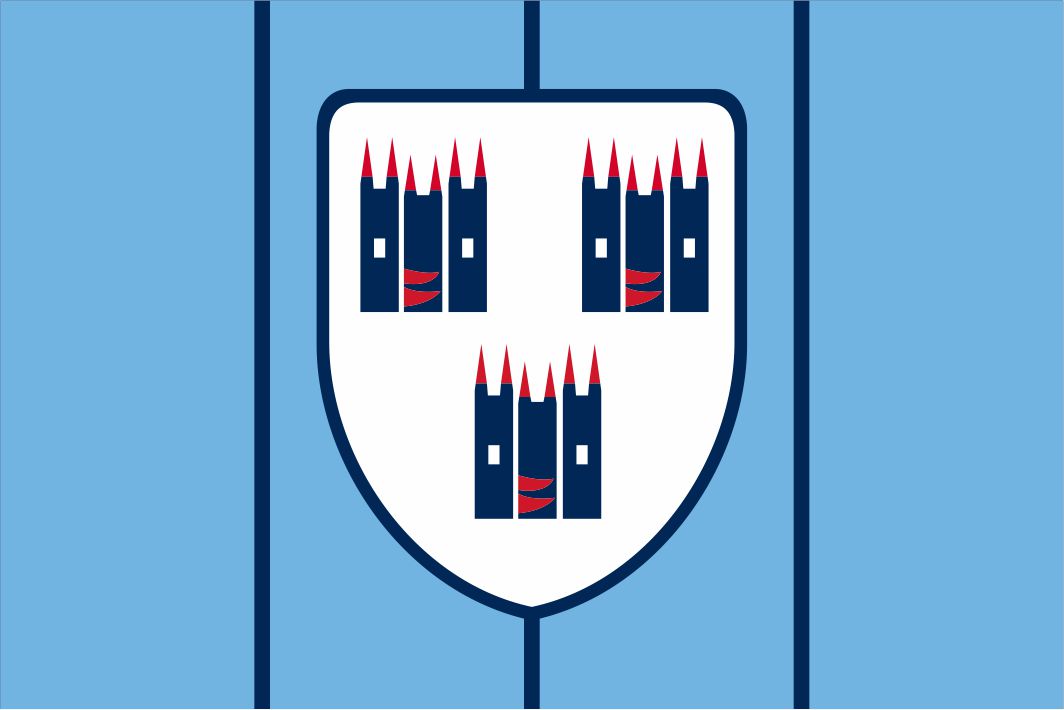 Bandeira retrô GAA da década de 1980 de Dublin
