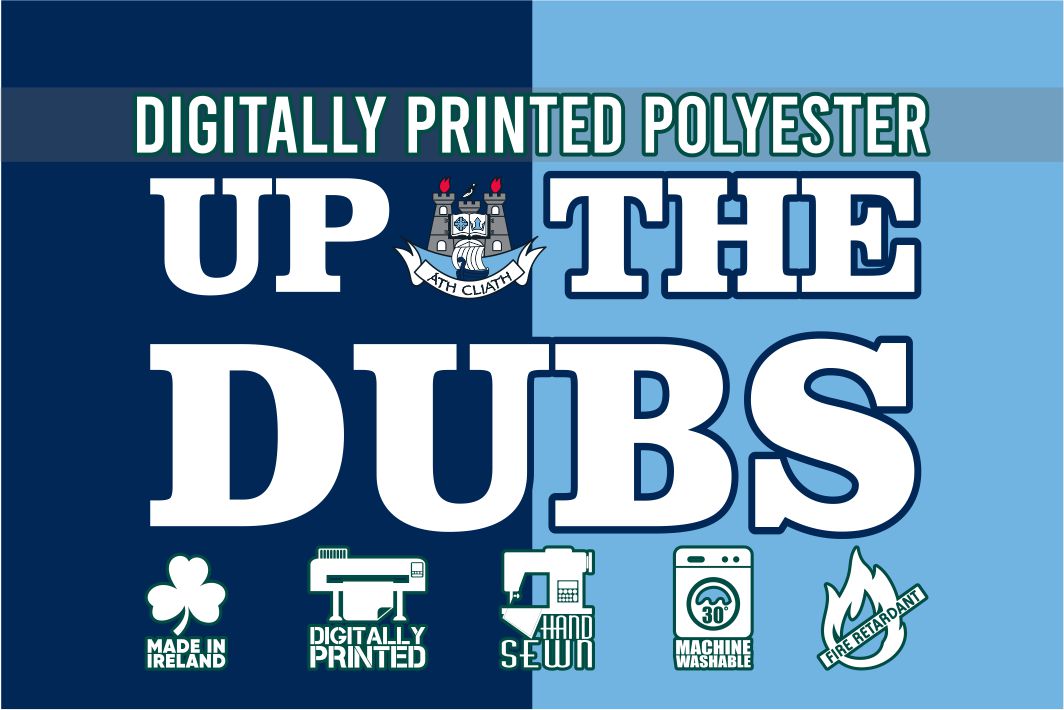 Dublin GAA 'UP THE DUBS' Flag