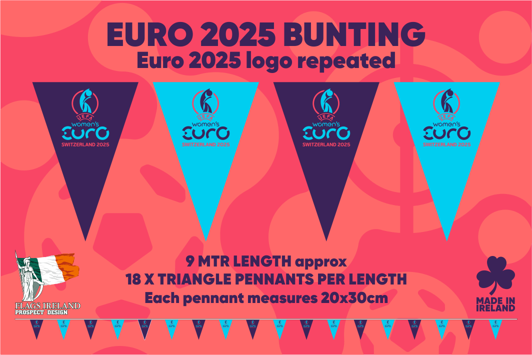 Women’s EURO 2025 Logo Triangle Bunting