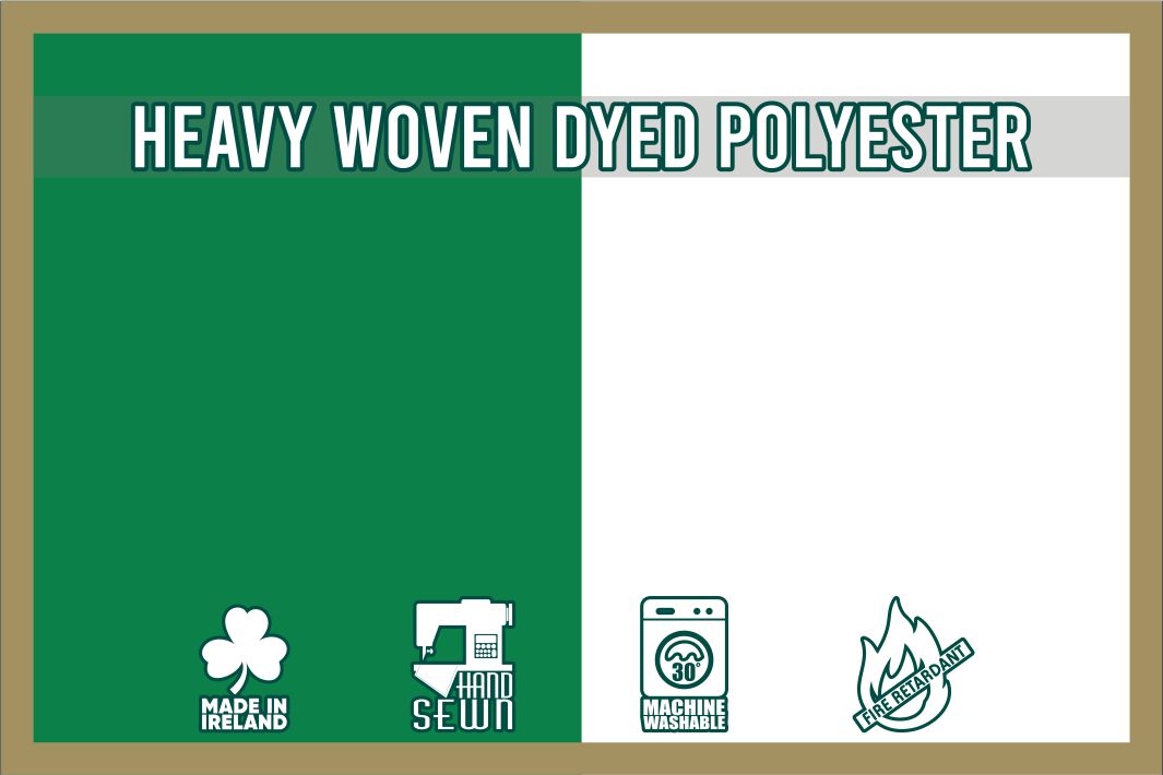 Green(National) & White Coloured Flag