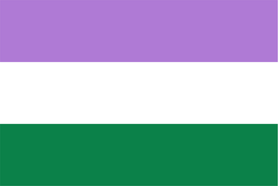 Genderqueer Pride Hand Waver Flag