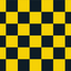Golden Yellow & Black Chequered Handwaver Flag