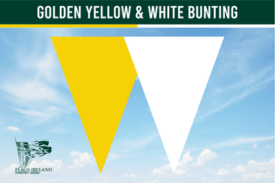 Golden Yellow & White Colour Bunting