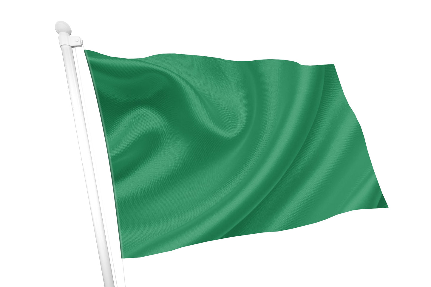 Grüne (nationale) farbige Flagge