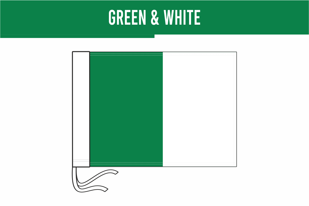 Plain & Colour Combination Corner & Pitch Side Flags