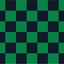 Green(national) & Black Chequered Flag