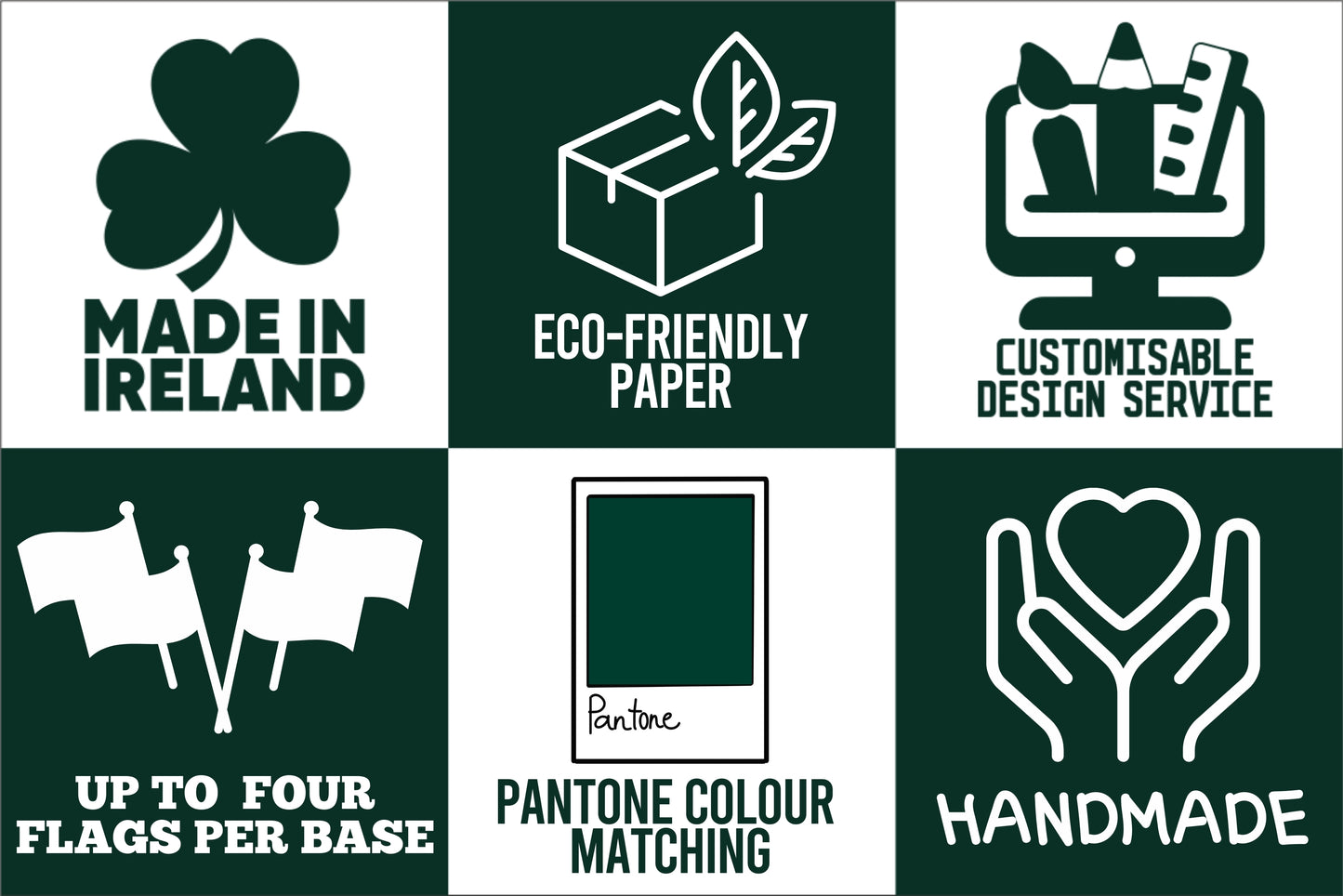 Personalised Table Flag – Any Logo or National Flag