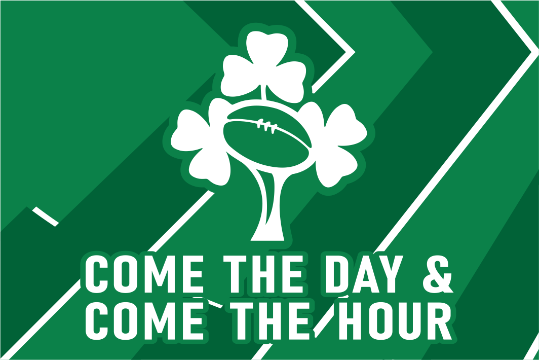 Irland-Rugby-Wappenflagge