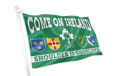Ireland Rugby Shoulder to Shoulder Flag