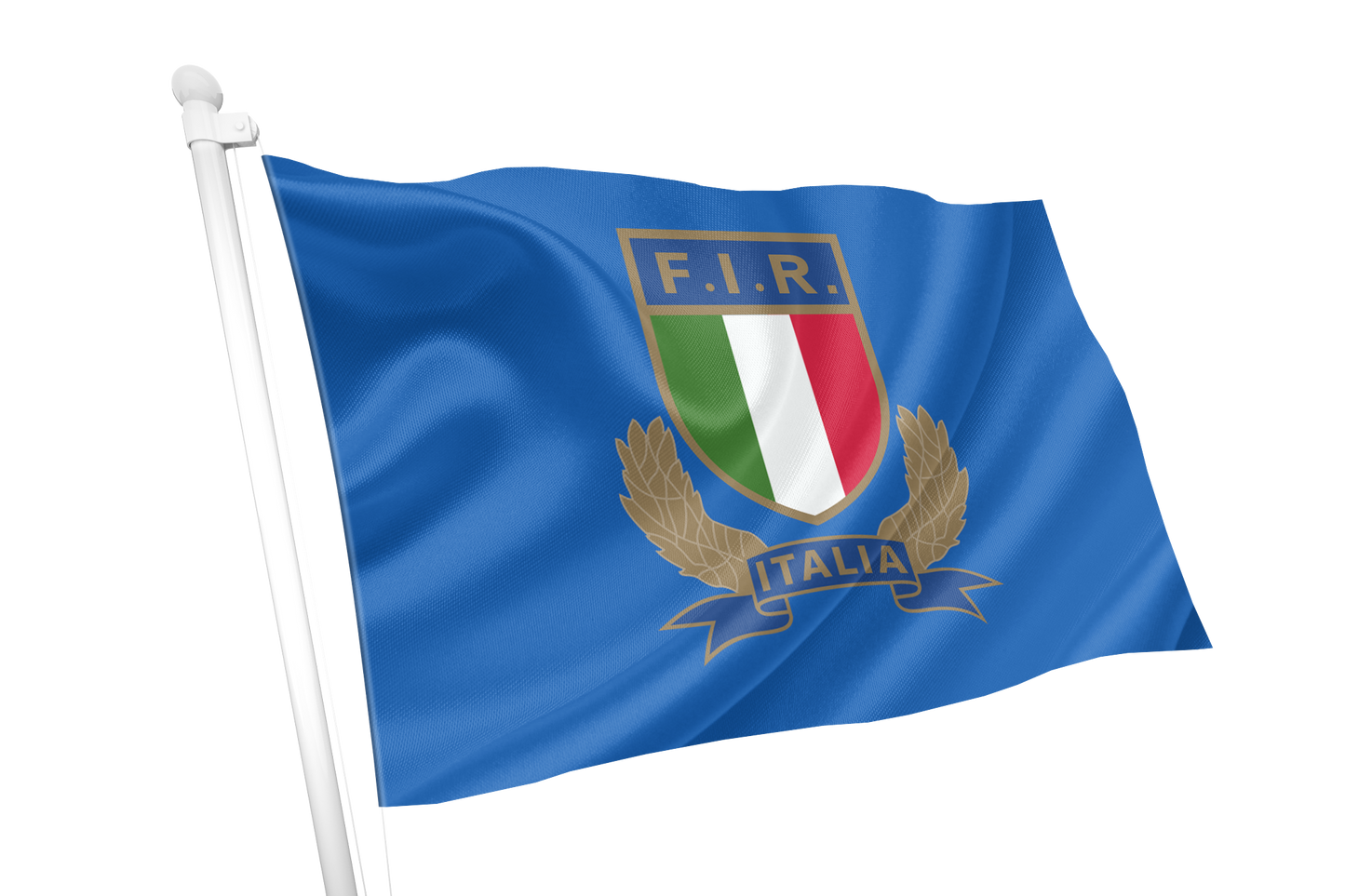 Italien-Rugby-Wappenflagge