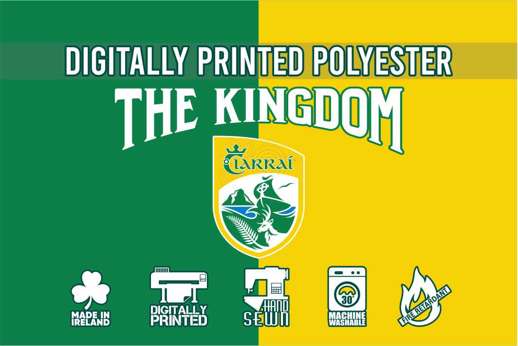 Kerry GAA Wappen „The Kingdom“ Flagge