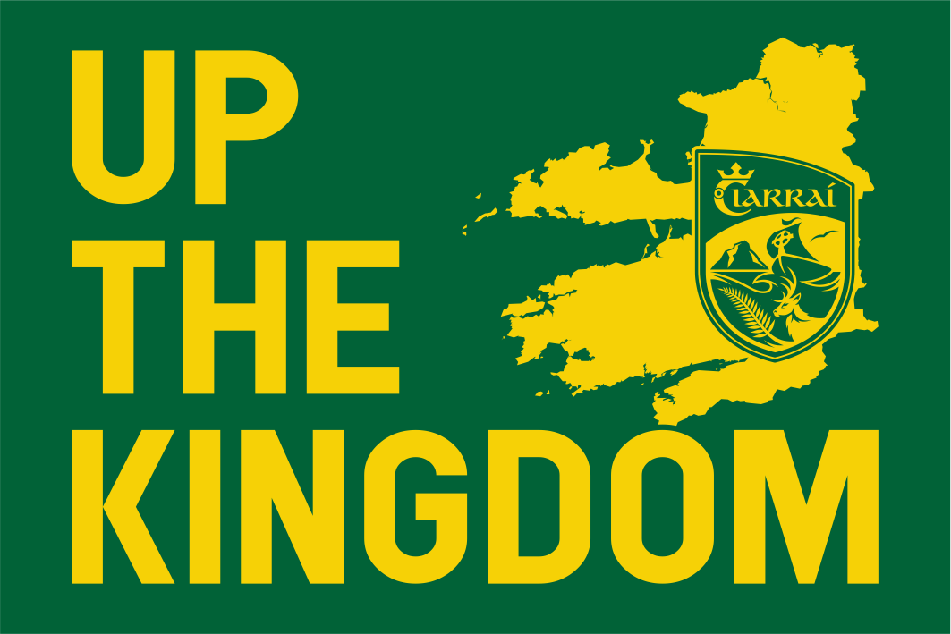 Kerry GAA "UP THE KINGDOM" Flag