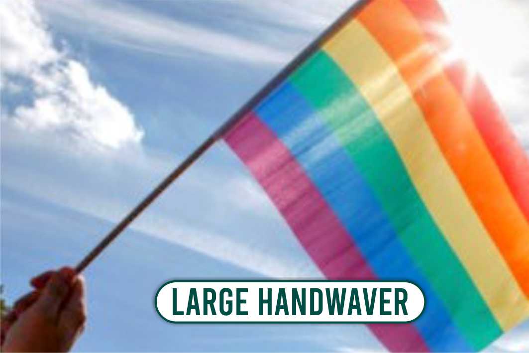 Progress Pride Hand Waver Flag