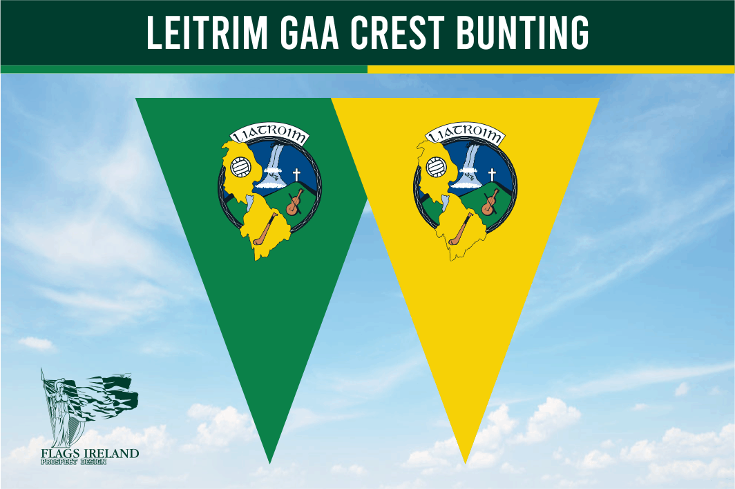 Leitrim GAA Crest Bunting