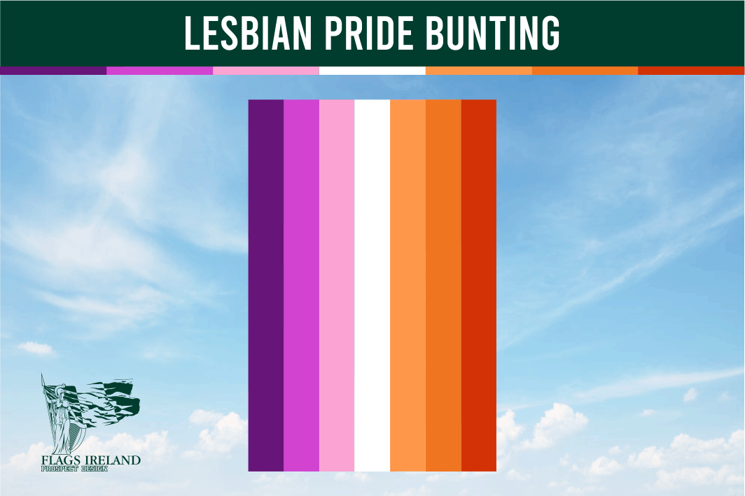 Lesbian Pride Flag Bunting
