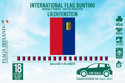Liechtenstein Flag Bunting
