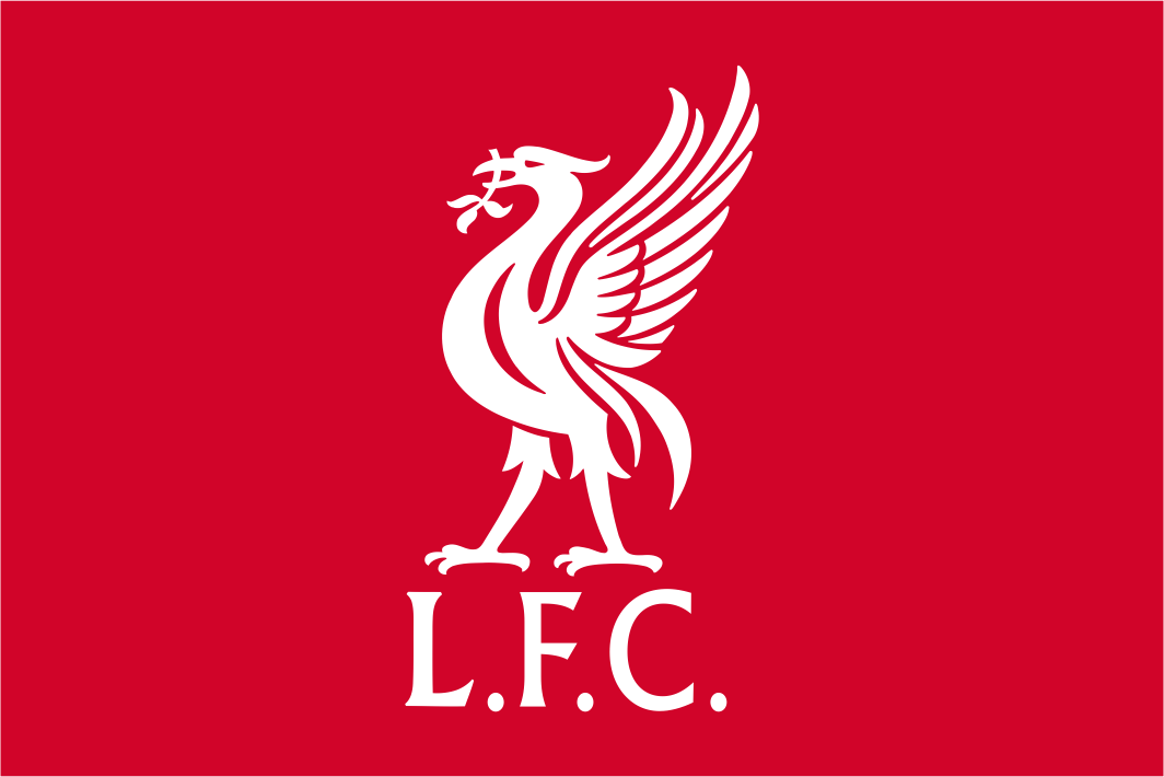 Liverpool FC - White Liver Bird & LFC Flag
