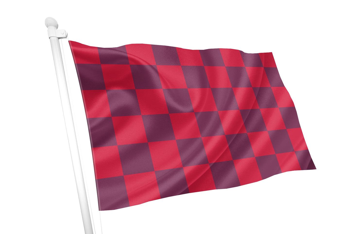 Maroon & Red Chequered Flag