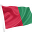 Red & Green Coloured Flag