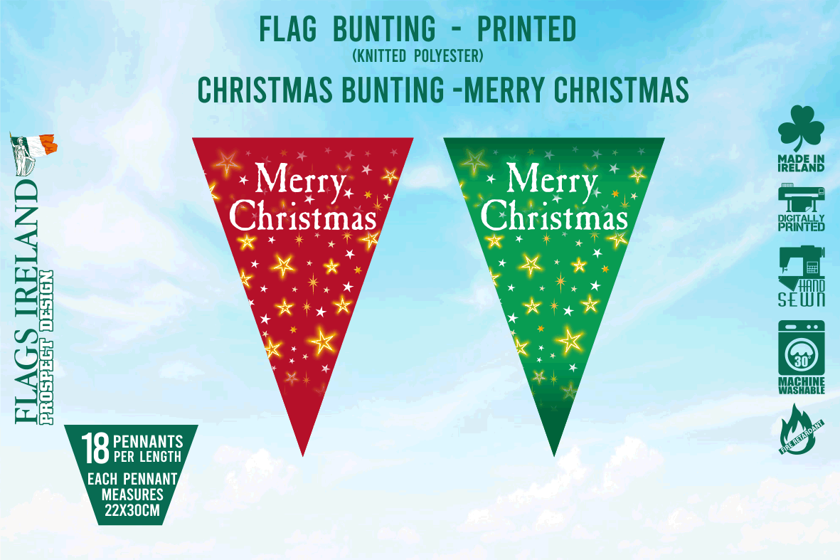 Merry Christmas Bunting