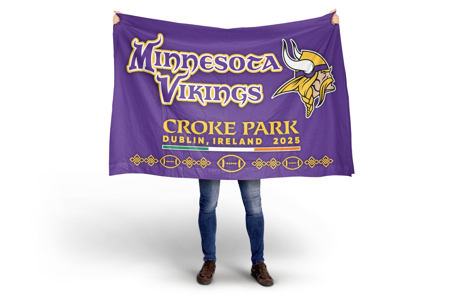 Minnesota Vikings Croke Park Purple Flag